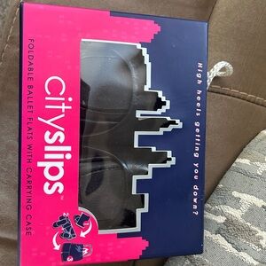CitySlips Foldable Ballet Flats with Carrying Case